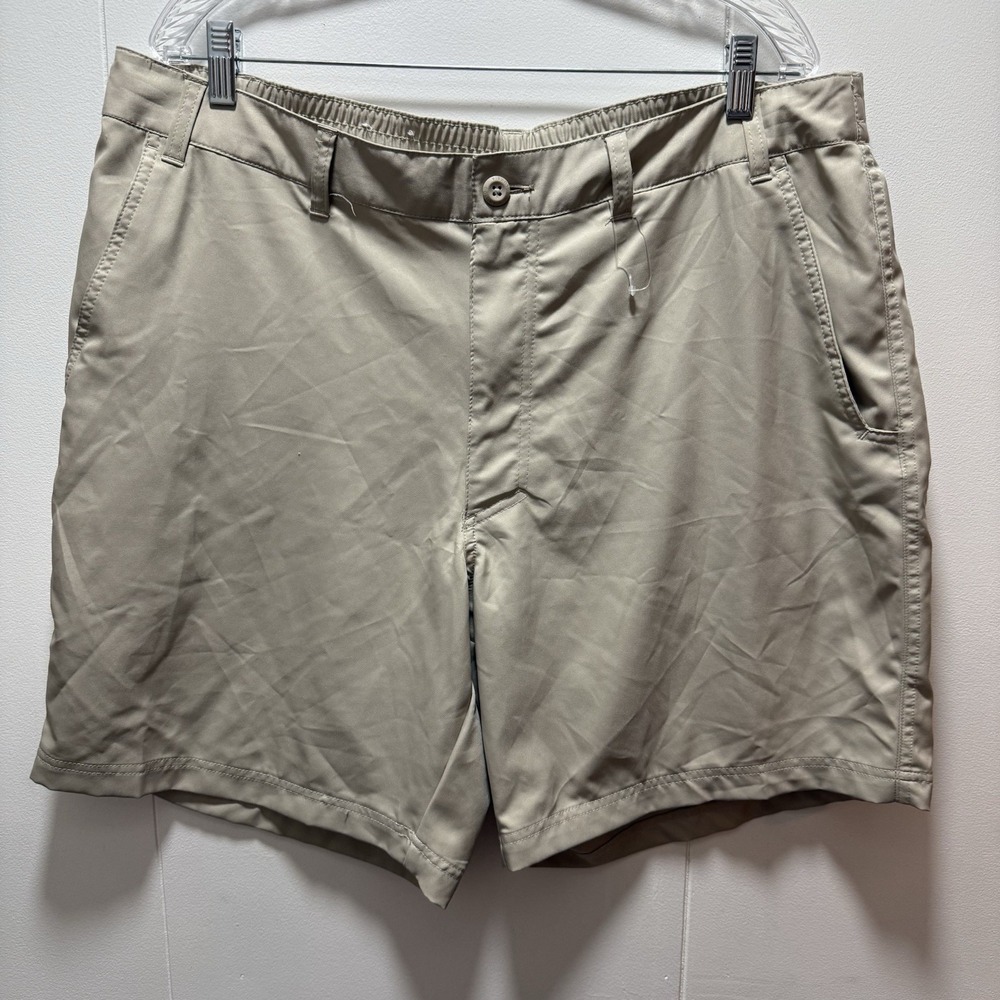Columbia Shorts Men's Size 42" 8" Inseam Tan Hiking Chino‎ Lightweight